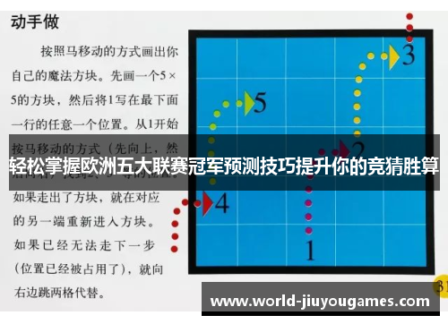 轻松掌握欧洲五大联赛冠军预测技巧提升你的竞猜胜算